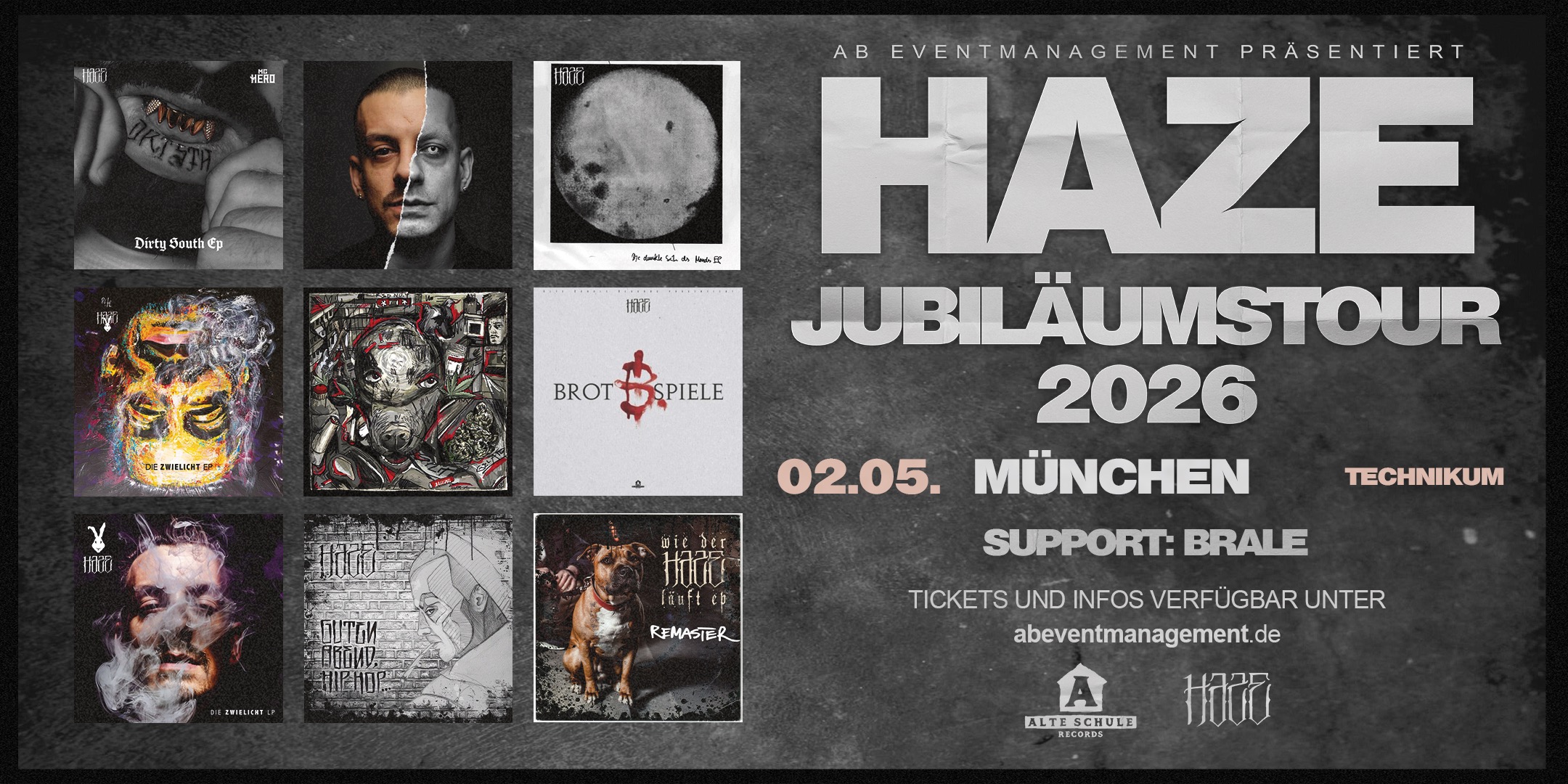 HAZE Jubiläumstour 2026 – München